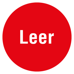 Qualitätsaufkleber Leer, Rot, Ø 35 mm, Rund