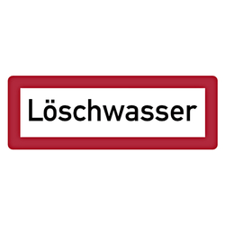 Feuerwehrzeichen Löschwasser DIN 4066