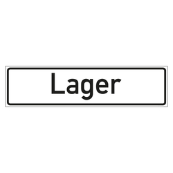Hinweisschild "Lager" in verschiedenen Ausführungen