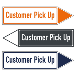 Wegweiser Pfeil Customer Pick Up