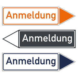 Wegweiser Pfeil Anmeldung