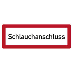 Feuerwehrzeichen Schlauchanschluss DIN 4066