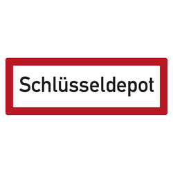Feuerwehrzeichen Schlüsseldepot DIN 4066