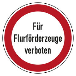 Bodenaufkleber Verbotszeichen Für Flurförderzeuge verboten