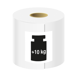 Paketaufkleber Schweres Paket +10 kg Weiß