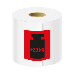 Paketaufkleber Schweres Paket +20 kg Rot