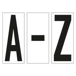 Bodenmarkierung in alphanumerischer Form und in verschiedenen Ausführungen
