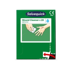 SALVEQUICK Wundreinigungstücher steril, 20 Stück
