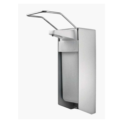 TEMDEX Desinfektionsmittel- & Seifen-Spender mit Armhebel - 500 ml, grau, Aluminium