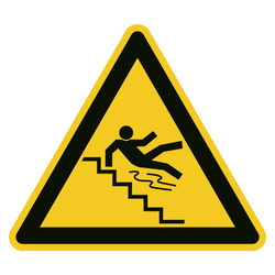 Warnzeichen Vorsicht Treppe