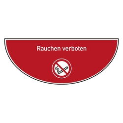 Tür-Bodenmarkierung Verbotsschild Rauchen verboten