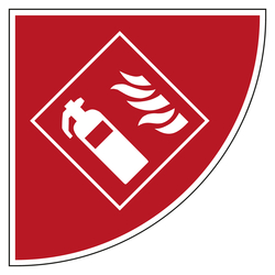Tür Bodenmarkierung Brandschutzzeichen Feuerlöscher