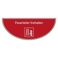 Tür-Bodenmarkierung Brandschutzzeichen Feuerleiter freihalten