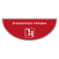 Tür-Bodenmarkierung Brandschutzzeichen Brandschutztür freihalten