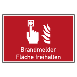 Bodenmarkierung Brandschutzzeichen Brandmelder Fläche freihalten