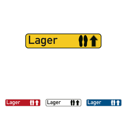 Bodenmarkierung Wegweiser Lager in verschiedenen Ausführungen