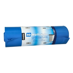 STARPAK Müllsäcke - 120 L, LDPE, blau, 50 Stück