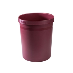 HAN Papierkorb GRIP KARMA - 18 L, rund, Recyclingmaterial, öko-rot