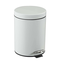 CEP Treteimer - Edelstahl, rund Ø 205 mm, 5 l, weiß