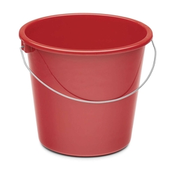 NÖLLE Eimer - Plastik, rund, 5 Liter, rot
