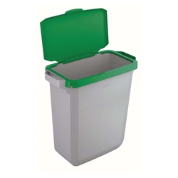 DURABLE Abfallbehälter DURABIN 60L + Deckel - grau/grün
