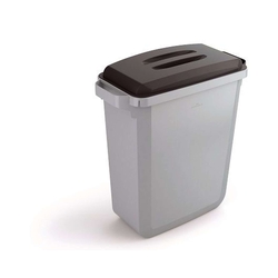 DURABLE Abfallbehälter DURABIN 60L + Deckel - grau/schwarz