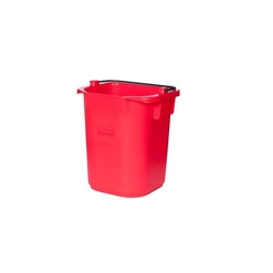 RUBBERMAID Eimer - Plastik, eckig, 5 Liter, rot