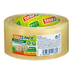 TESA Verpackungsklebeband Bio&Strong - 50 mm x 66 m, transparent
