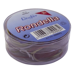 L&Auml;UFER RONDELLA Gummiringe in der Dose - &Oslash;65mm, 25g,  rot