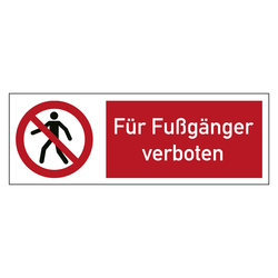 Bodenmarkierung Verbotsschild Für Fußgänger verboten
