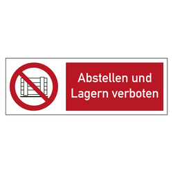 Bodenmarkierung Verbotsschild Abstellen oder Lagern verboten