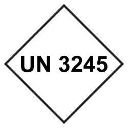 UN-Aufkleber mit UN 3245