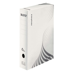 LEITZ 6131 Archivbox easyboxx - A4  80 mm  Wellpappe (RC)  weiß