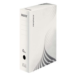 LEITZ 6132 Archivbox easyboxx - A4  100 mm  Wellpappe (RC)  weiß