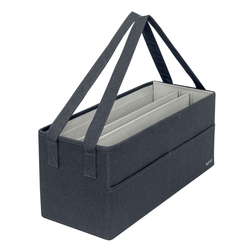 LEITZ 6444 Tasche Hot Desking Stoff - samtgrau  3 Fächer  Stoff