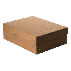 FALKEN Aufbewahrungsbox - A4  100 mm  braun