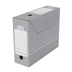 ELBA Archivbox tric - A4 und Registratur  ohne Reiter  grau/weiß