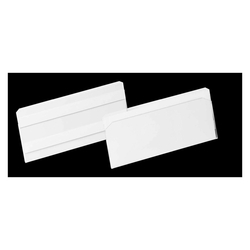 DURABLE Etikettentasche HARD COVER - 150 x 67 mm, transparent, selbstklebend, 10 Stück