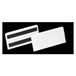 DURABLE Etikettentasche HARD COVER - 150 x 67 mm, transparent, magnetisch, 10 Stück
