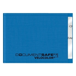 VELOCOLOR Ausweishülle Document Safe® VELOCOLOR® - 90 x 63 mm, PP, blau