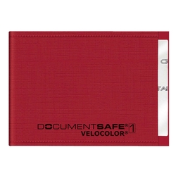 VELOCOLOR Ausweishülle Document Safe® VELOCOLOR® - 90 x 63 mm, PP, rot