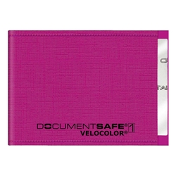 VELOCOLOR Ausweishülle Document Safe® VELOCOLOR® - 90 x 63 mm, PP, pink