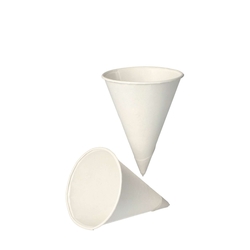 PAPSTAR Spitzbecher - 100 ml, weiß, Zuckerrohrpapier, 200 Stück