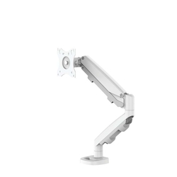 FELLOWES Eppa Series Einzel-Monitorarm - weiß, 8 kg, Klemme oder Kabeldurchführung