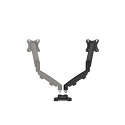 FELLOWES Eppa Series Doppel-Monitorarm Set Nachrüstsatz - schwarz, 8 kg, Klemme oder Kabeldurchführung