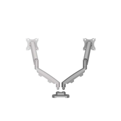 FELLOWES Eppa Series Doppel-Monitorarm Set Nachrüstsatz - silber, 8 kg, Klemme oder Kabeldurchführung