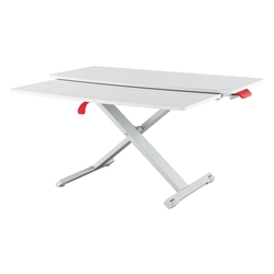 LEITZ Bildschirmträger Ergo Cosy - ausiehbare Tastatur- und Mausablage, grau