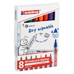 EDDING 361 Boardmarker - nachfüllbar, 1 mm, 8er Set sortiert