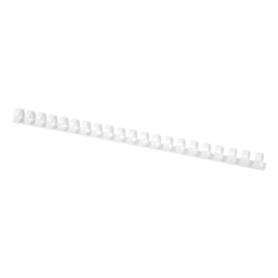 Q-CONNECT Spiralbinderücken Plastik - A4, 16 mm/145 Blatt, weiß, 50 Stück