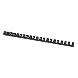 Q-CONNECT Spiralbinderücken Plastik - A4, 16 mm/145 Blatt, schwarz, 50 Stück